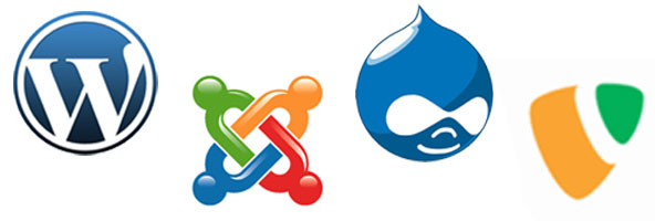 Wordpress, Joomla, Typo3, Drupal